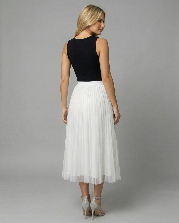 Artisio | Women Tulle Midi Skirt