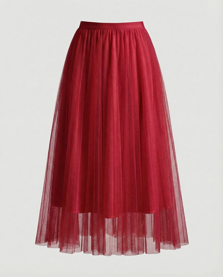 Artisio | Women Tulle Midi Skirt