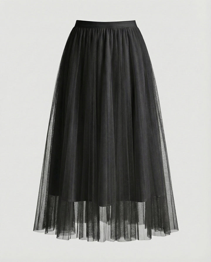 Artisio | Women Tulle Midi Skirt