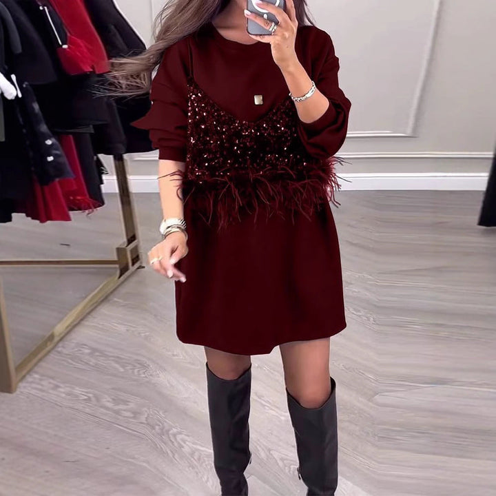 Artisio | Women Two Layer Glam Mini Dress