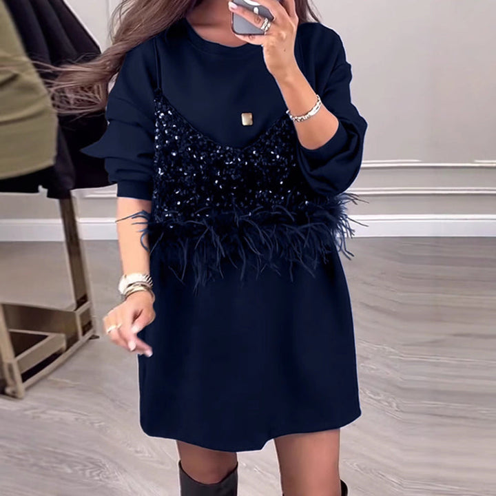Artisio | Women Two Layer Glam Mini Dress