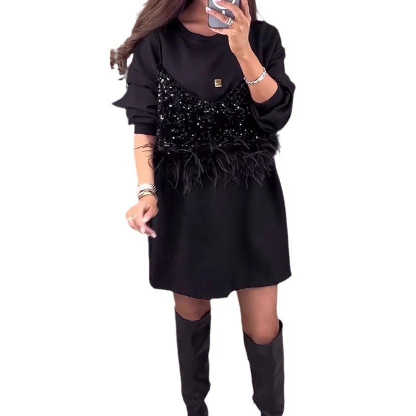 Artisio | Women Two Layer Glam Mini Dress