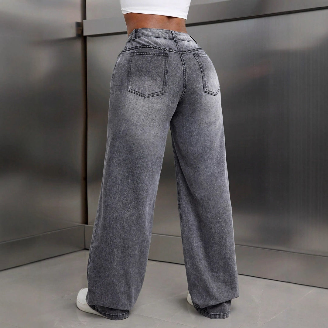 Artisio | Women Urban Fit Wide Jeans