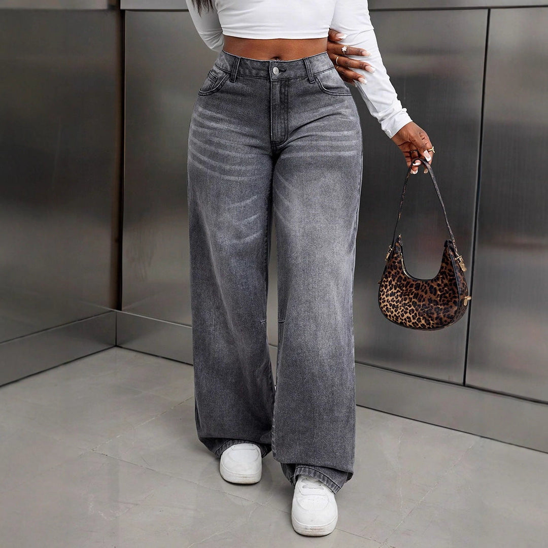 Artisio | Women Urban Fit Wide Jeans
