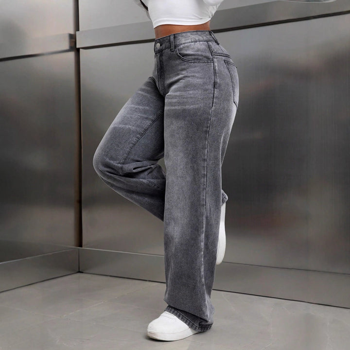 Artisio | Women Urban Fit Wide Jeans