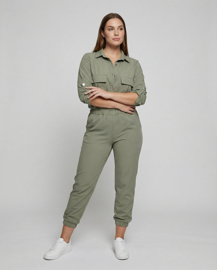 Artisio | Women Utility Pocket Jumpsuit
