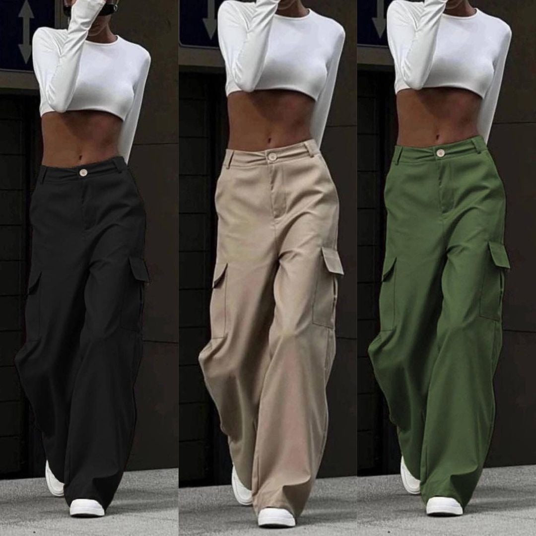 Artisio | Women Utility Wide Leg Cargo Pants