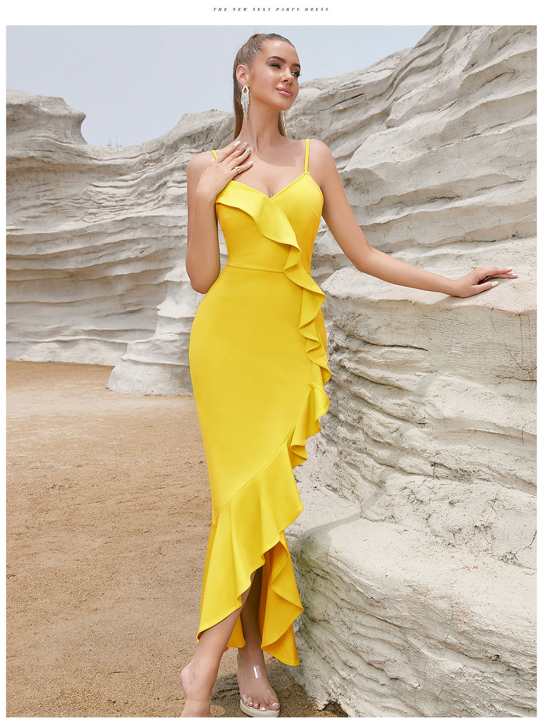 Artisio | Women Vibrant Ruffle Maxi Dress