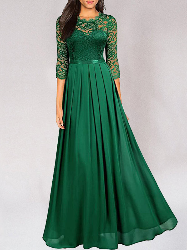 Artisio | Women Waist Pleat Maxi Dress