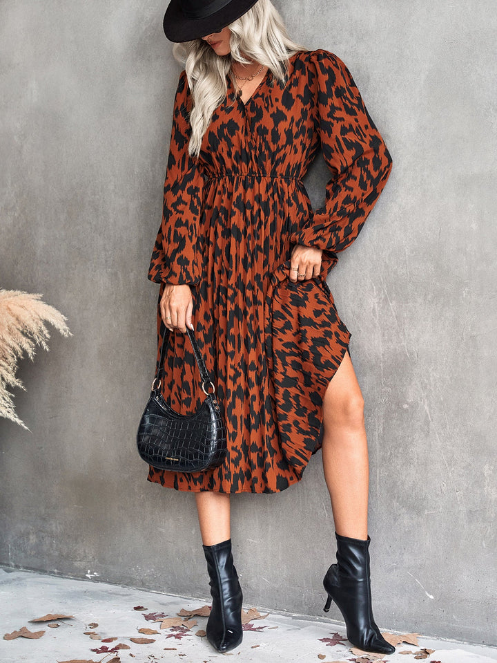 Artisio | Women Wild Print Flow Dress
