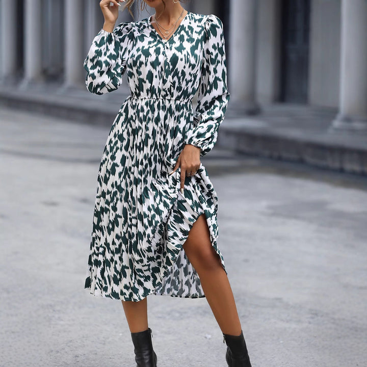 Artisio | Women Wild Print Flow Dress