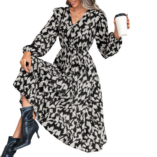Artisio | Women Wild Print Flow Dress