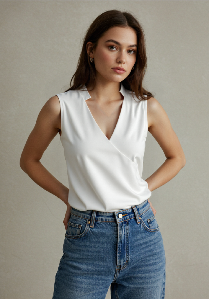 Artisio | Women Wrap V-Neck Top