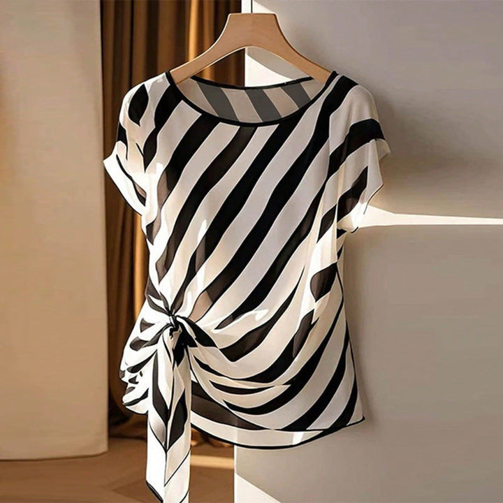 Artisio | Women Zebra Knot Blouse