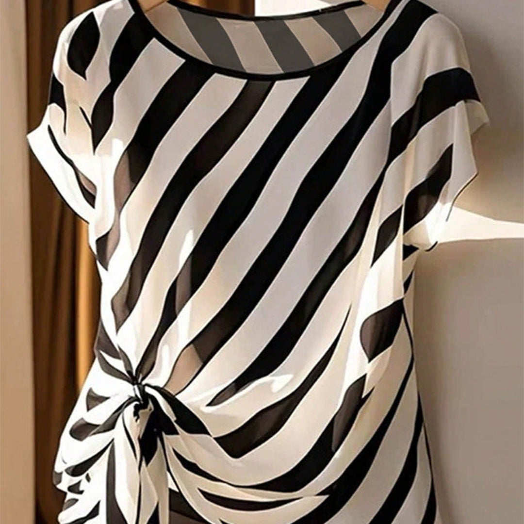 Artisio | Women Zebra Knot Blouse