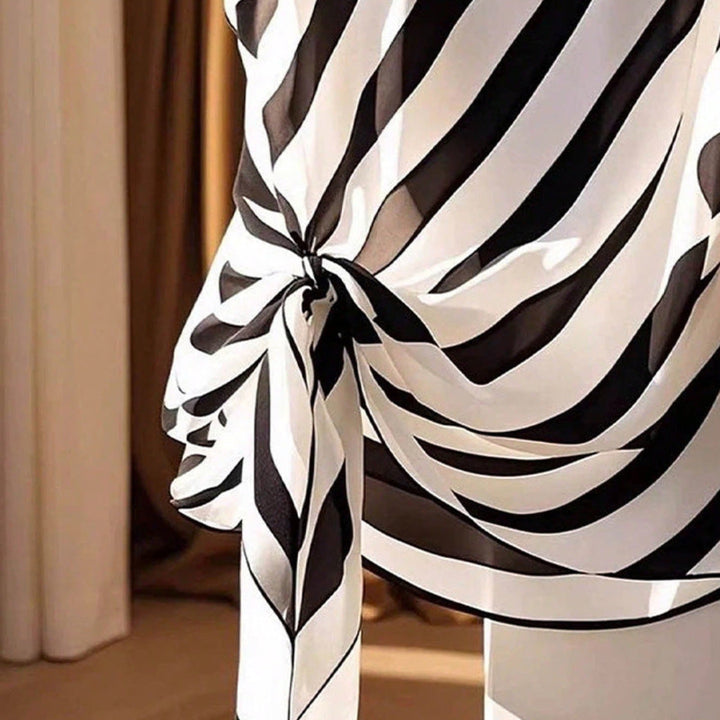 Artisio | Women Zebra Knot Blouse