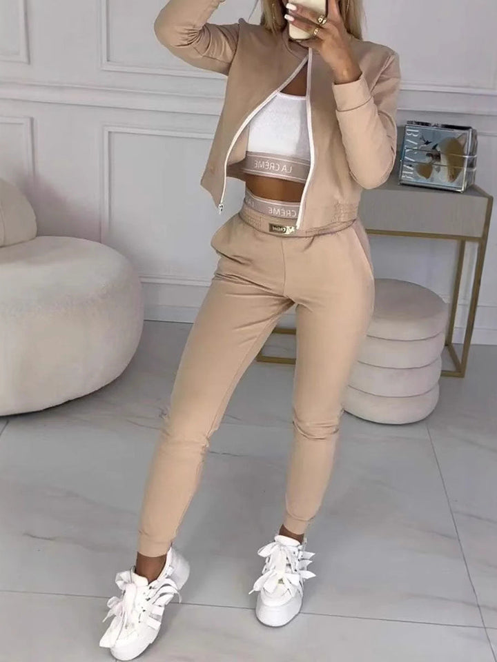 Artisio | Women Zip Up Tracksuit Set