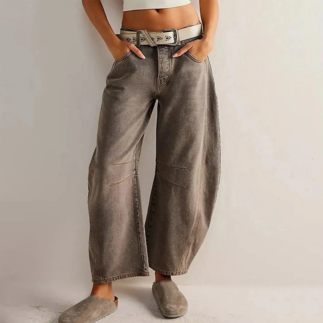 Aura Mid Waist Wide-Leg Comfort Jeans