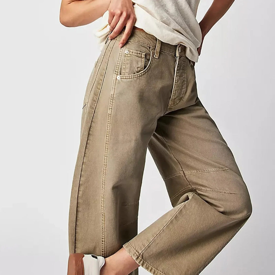 Aura Mid Waist Wide-Leg Comfort Jeans