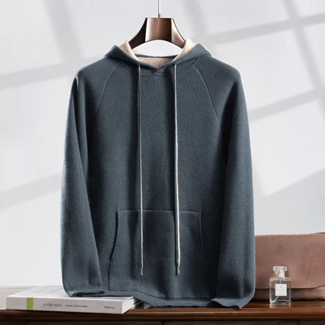 Austin 100% Cashmere Hooded Pullover