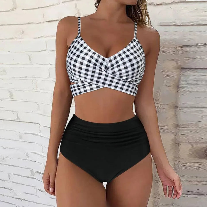 Bianca High-Waisted Crisscross Wrap Bikini Set