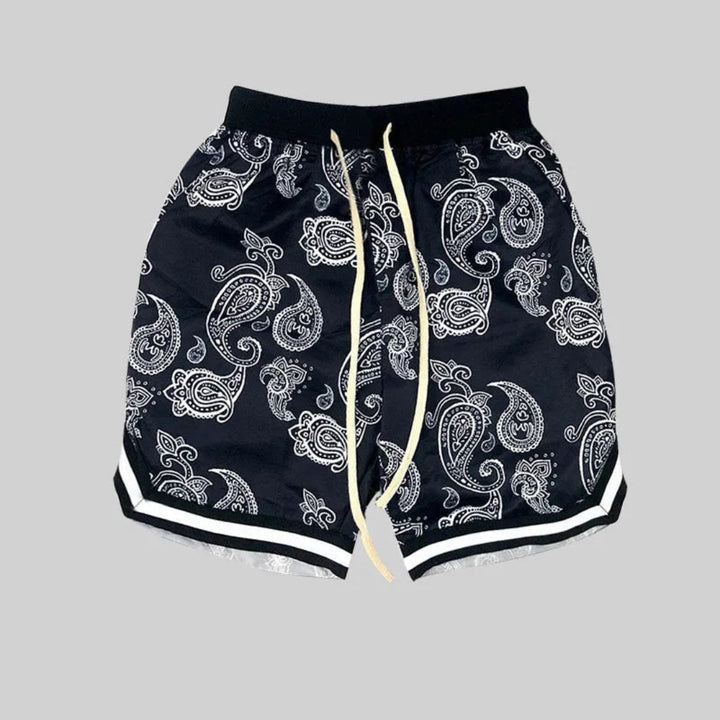 Bill Bandana Patterned Drawstring Shorts