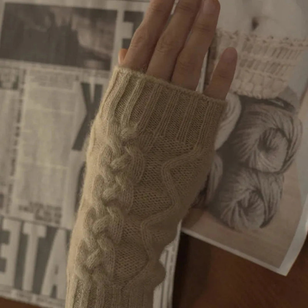 Blake Cashmere Fingerless Gloves Artisio