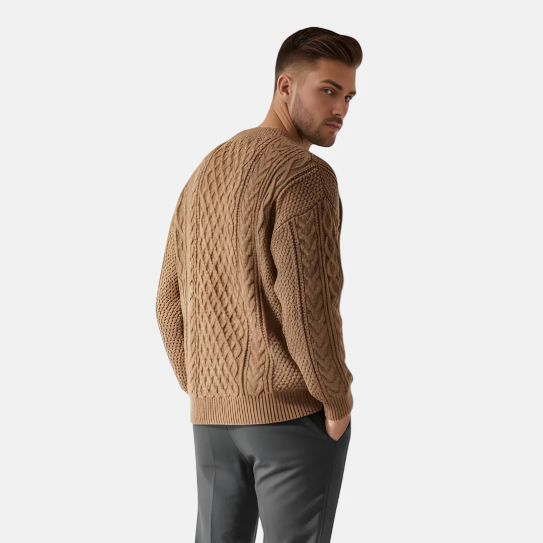 Brian Cable Pattern Sweater Artisio