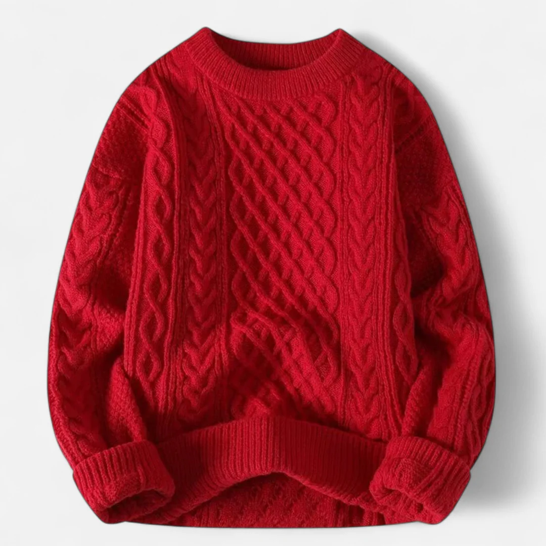 Brian Cable Pattern Sweater Artisio