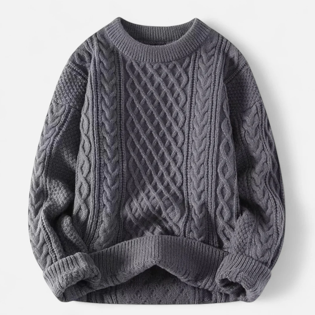Brian Cable Pattern Sweater Artisio