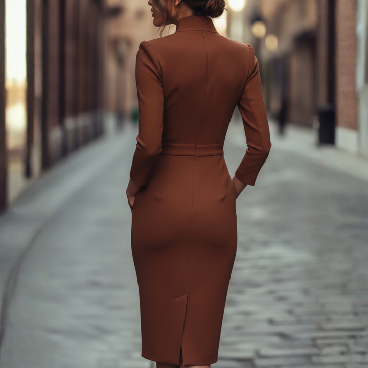 Brianna Belted Sheath Dress