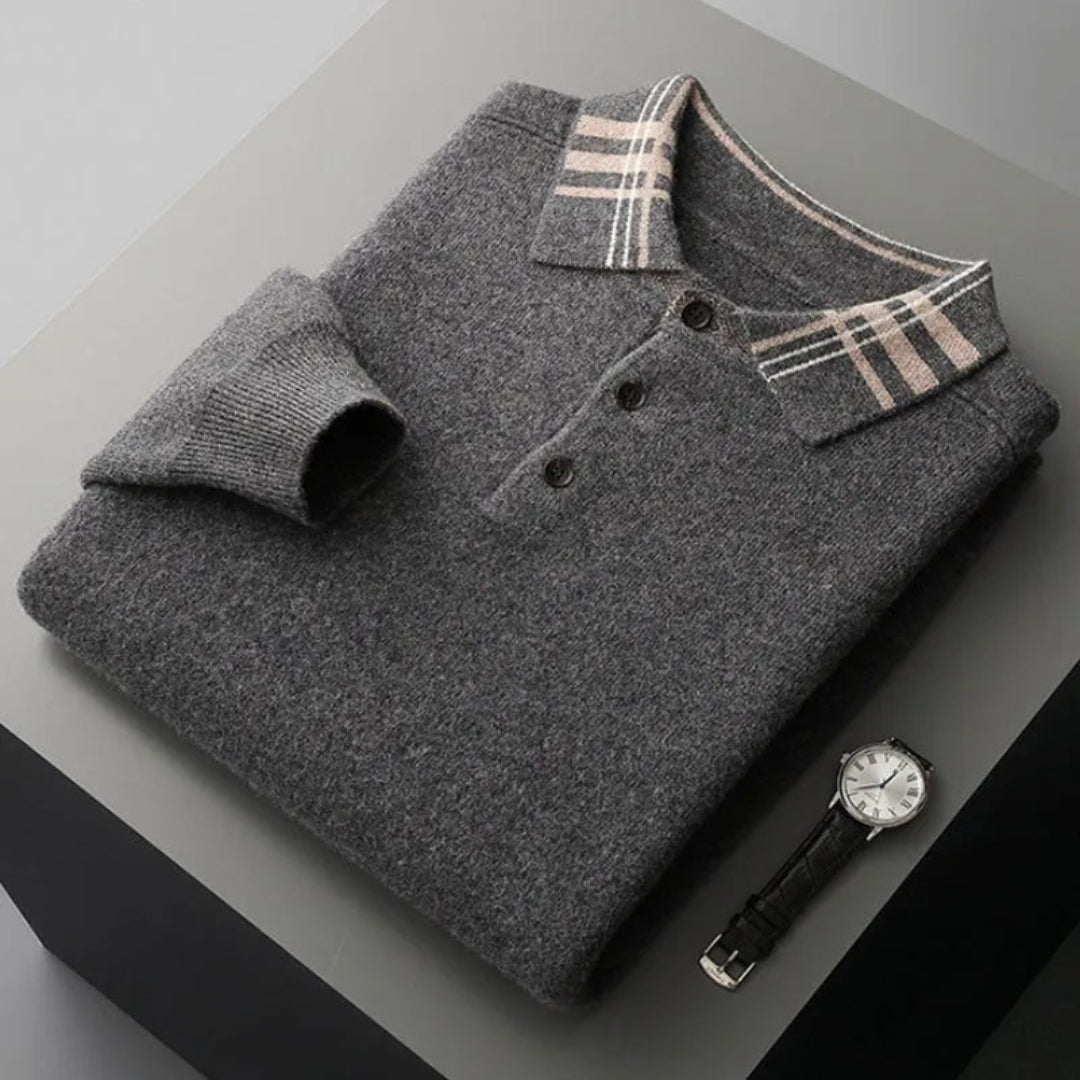 Brody Wool Polo Sweater Artisio
