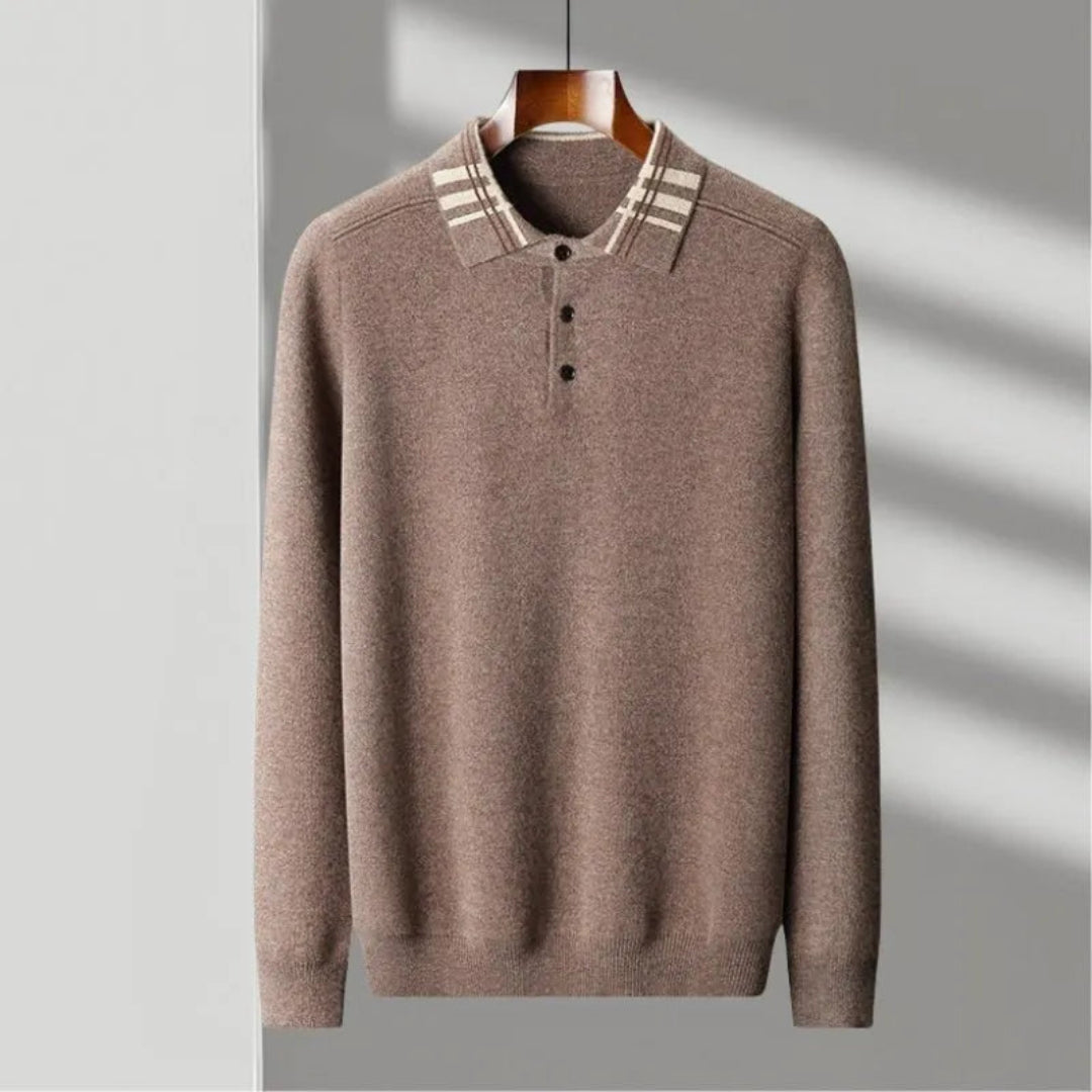 Brody Wool Polo Sweater Artisio