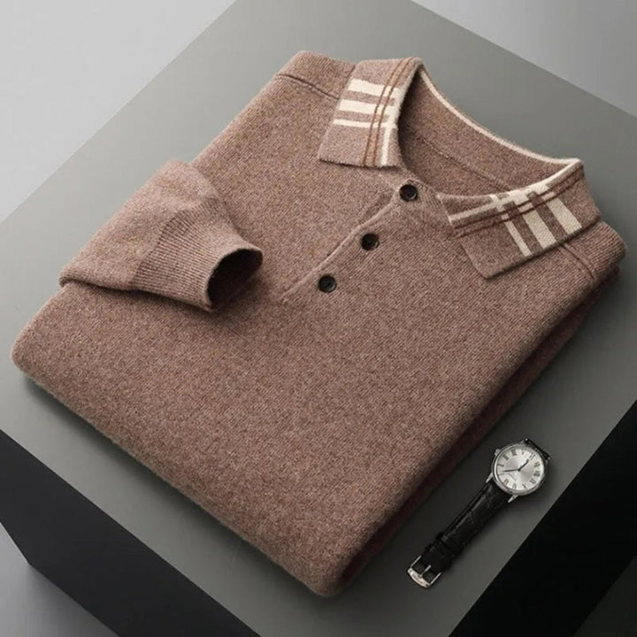 Brody Wool Polo Sweater Artisio
