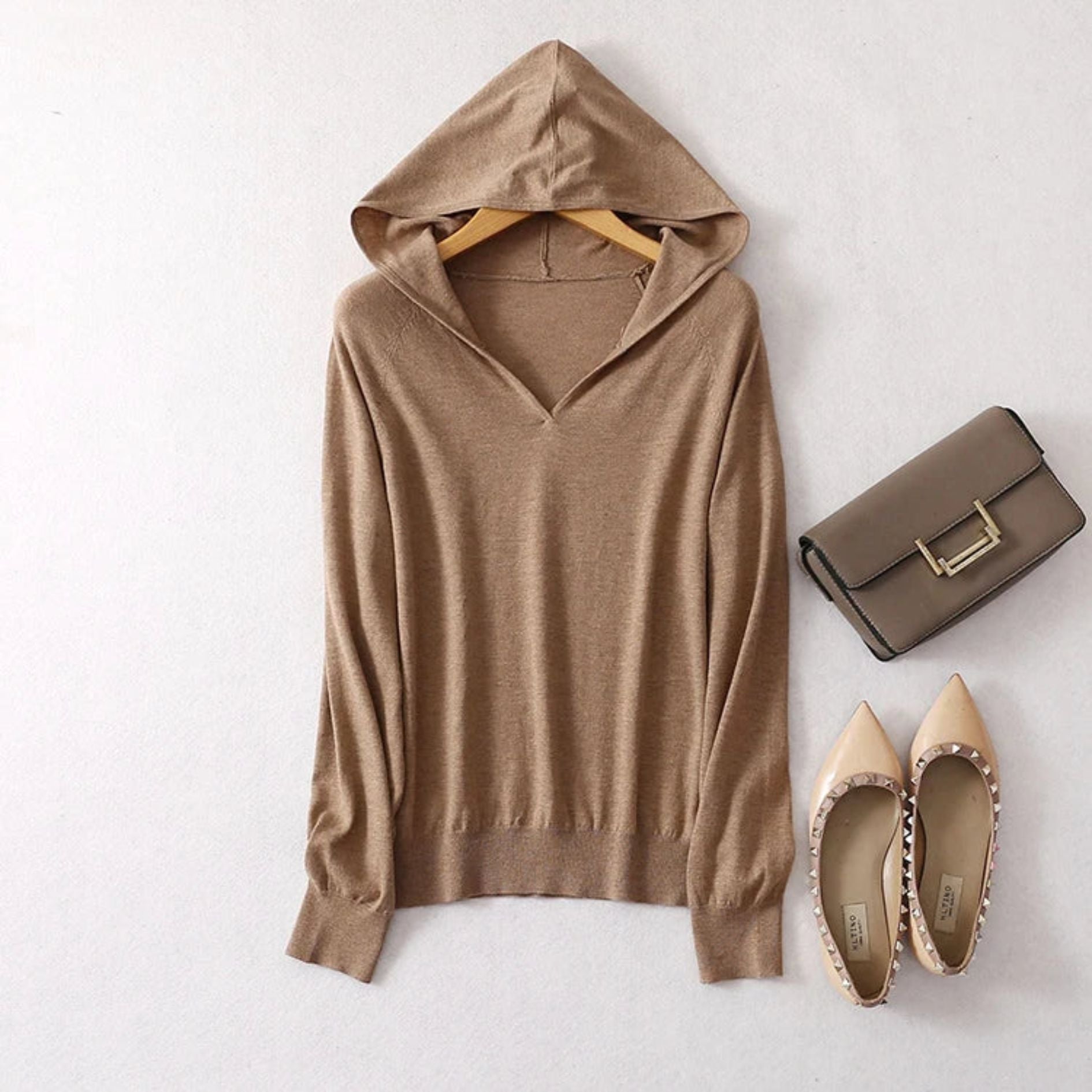 Gabrielle Classic Cashmere Hoodie Artisio