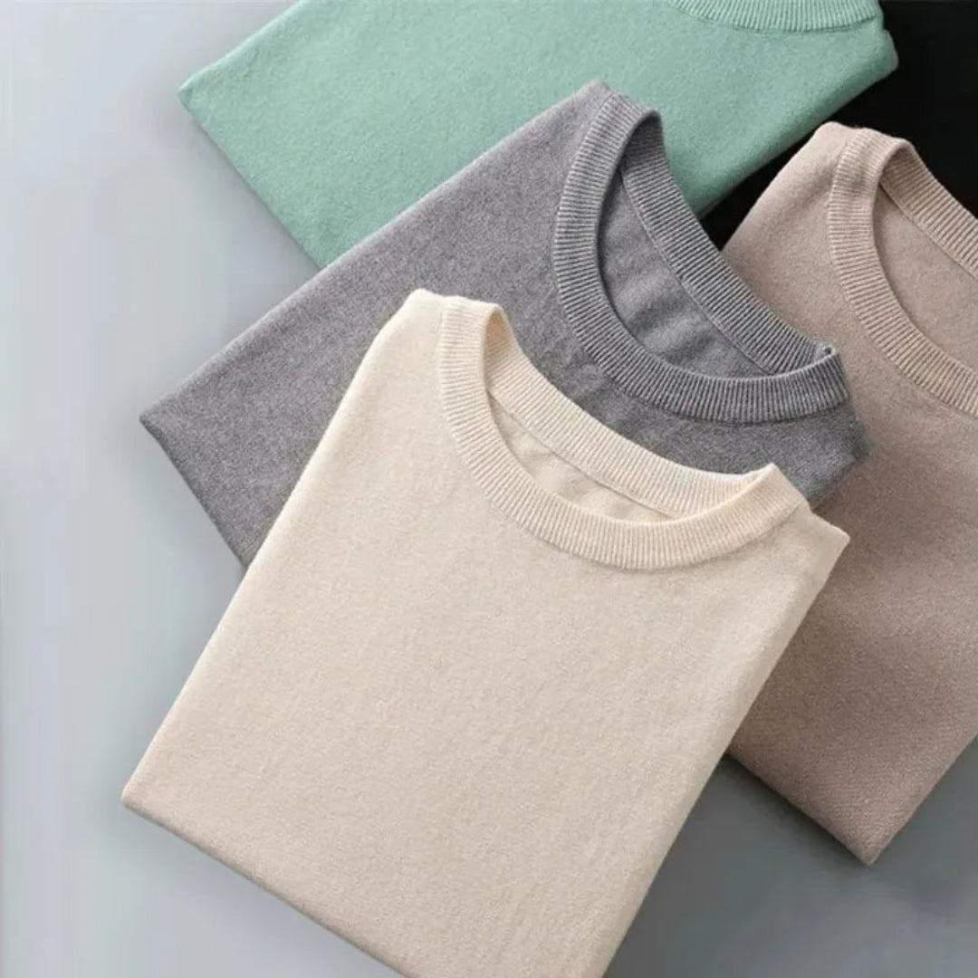 Bruce Wool Short-Sleeved O-Neck Tee