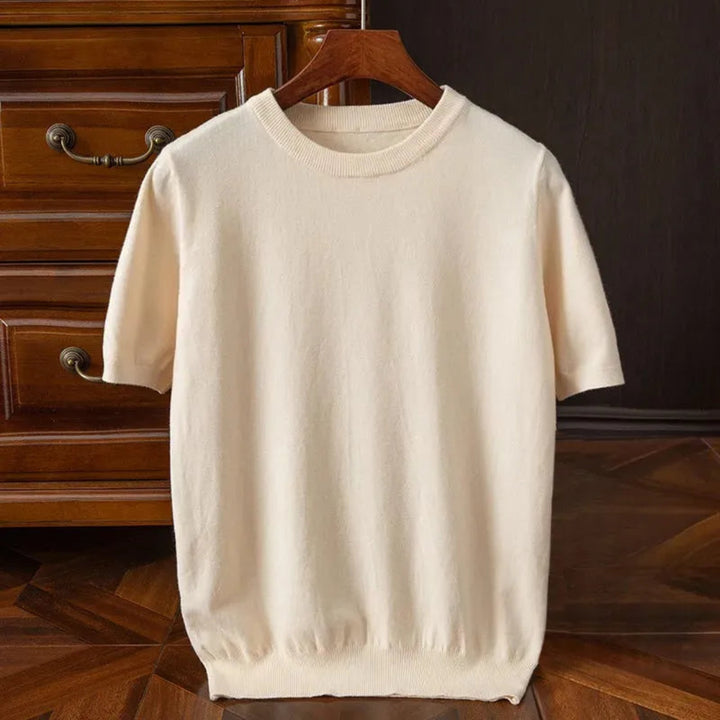 Bruce Wool Short-Sleeved O-Neck Tee