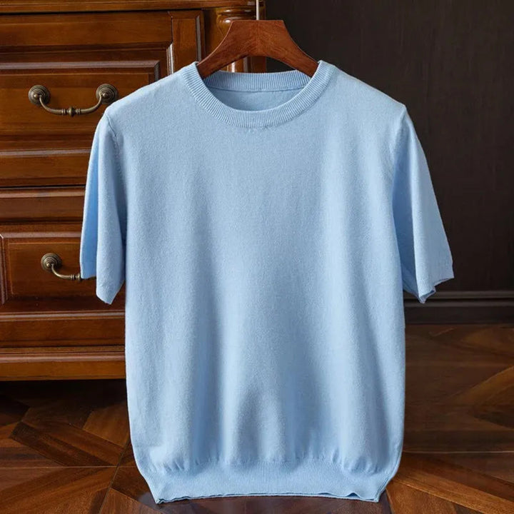 Bruce Wool Short-Sleeved O-Neck Tee