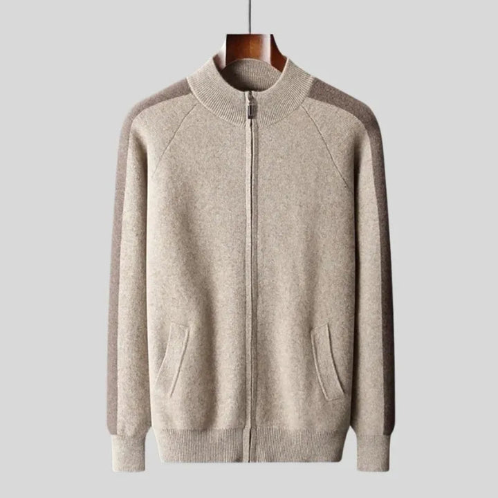 Caden Cashmere Full-Zip Sweater