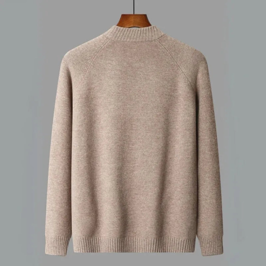 Cain Full-Zip Wool Sweater Artisio