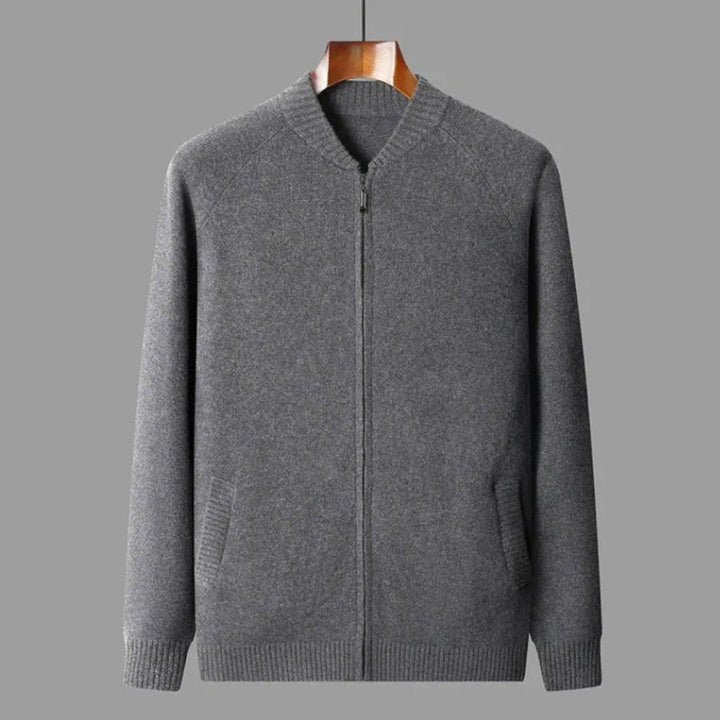 Cain Full-Zip Wool Sweater Artisio