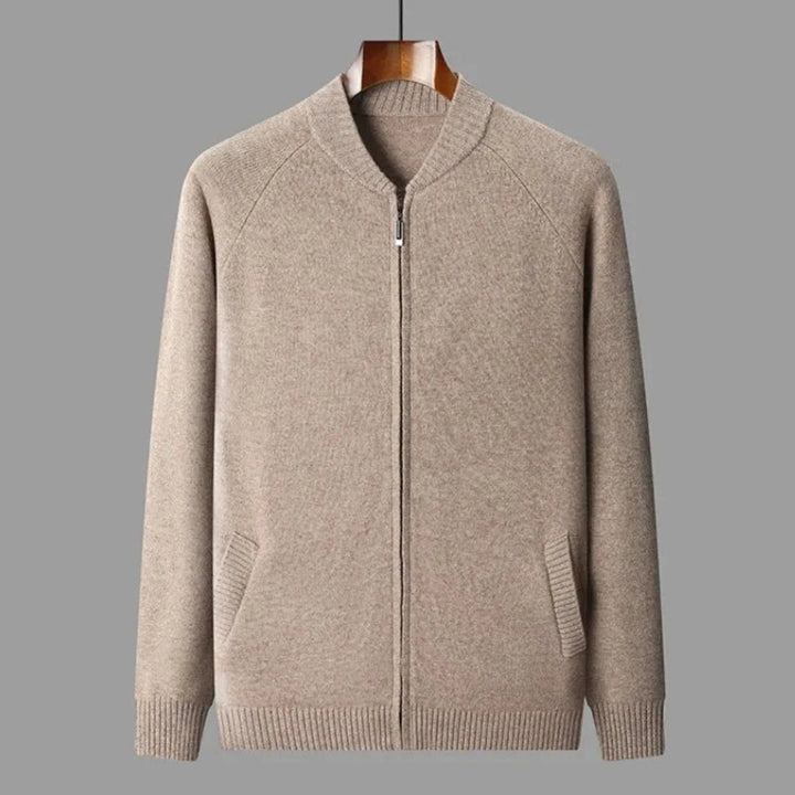 Cain Full-Zip Wool Sweater Artisio