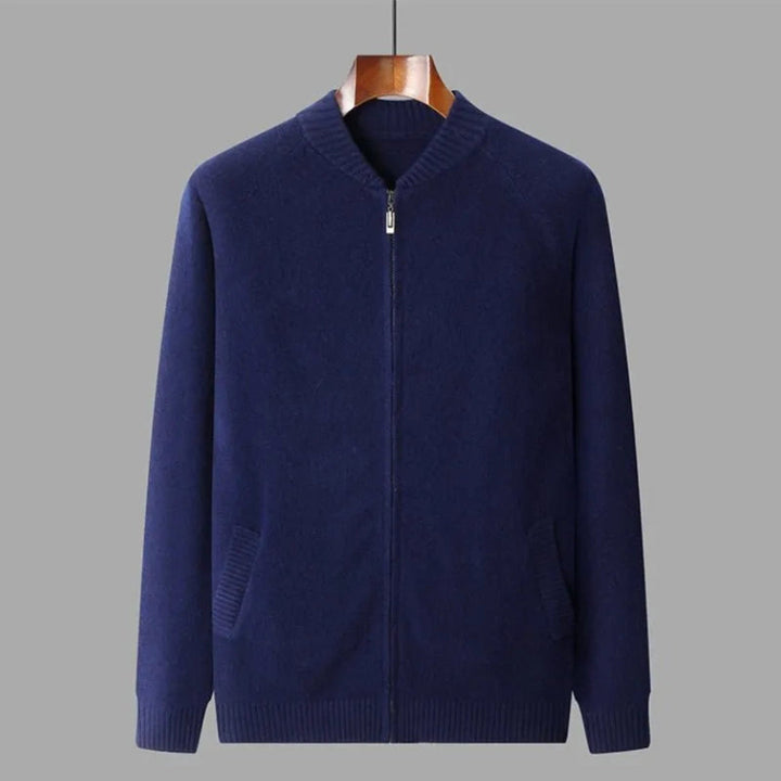 Cain Full-Zip Wool Sweater Artisio