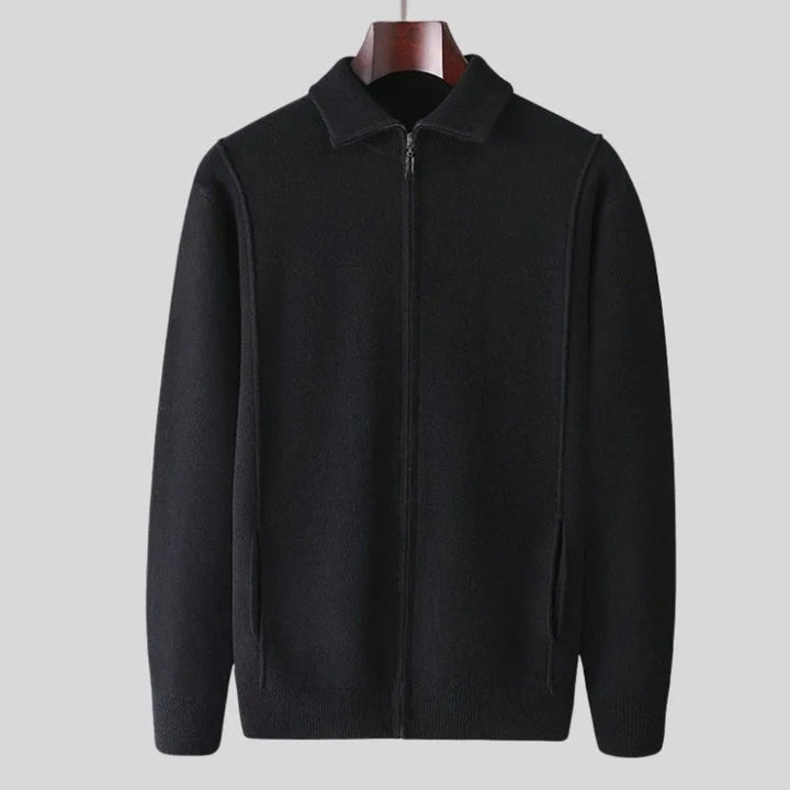 Caleb Full-Zip Wool Sweater Artisio