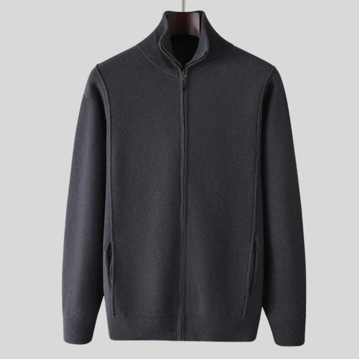 Caleb Full-Zip Wool Sweater Artisio