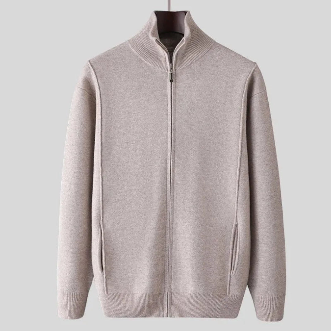 Caleb Full-Zip Wool Sweater Artisio
