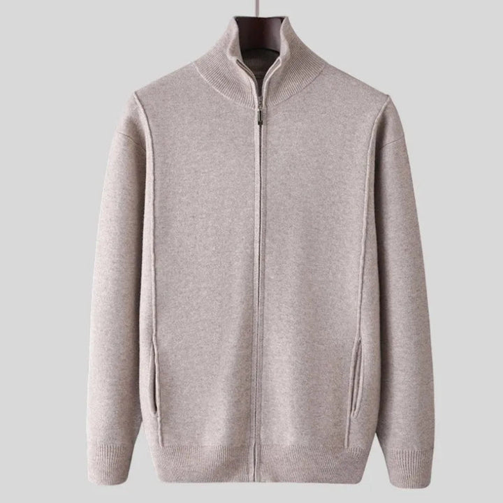 Caleb Full-Zip Wool Sweater Artisio
