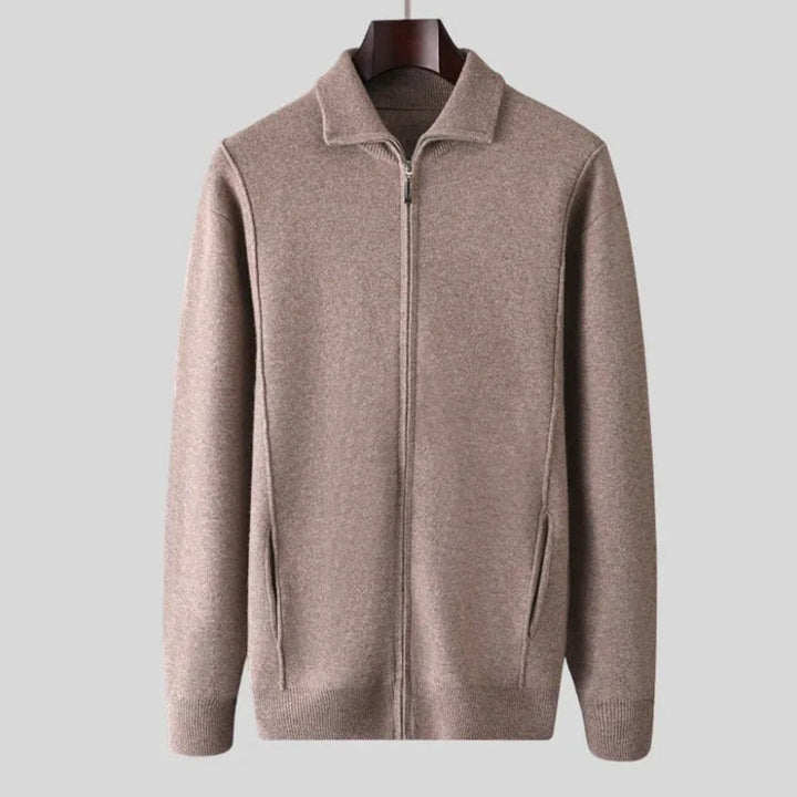Caleb Full-Zip Wool Sweater Artisio
