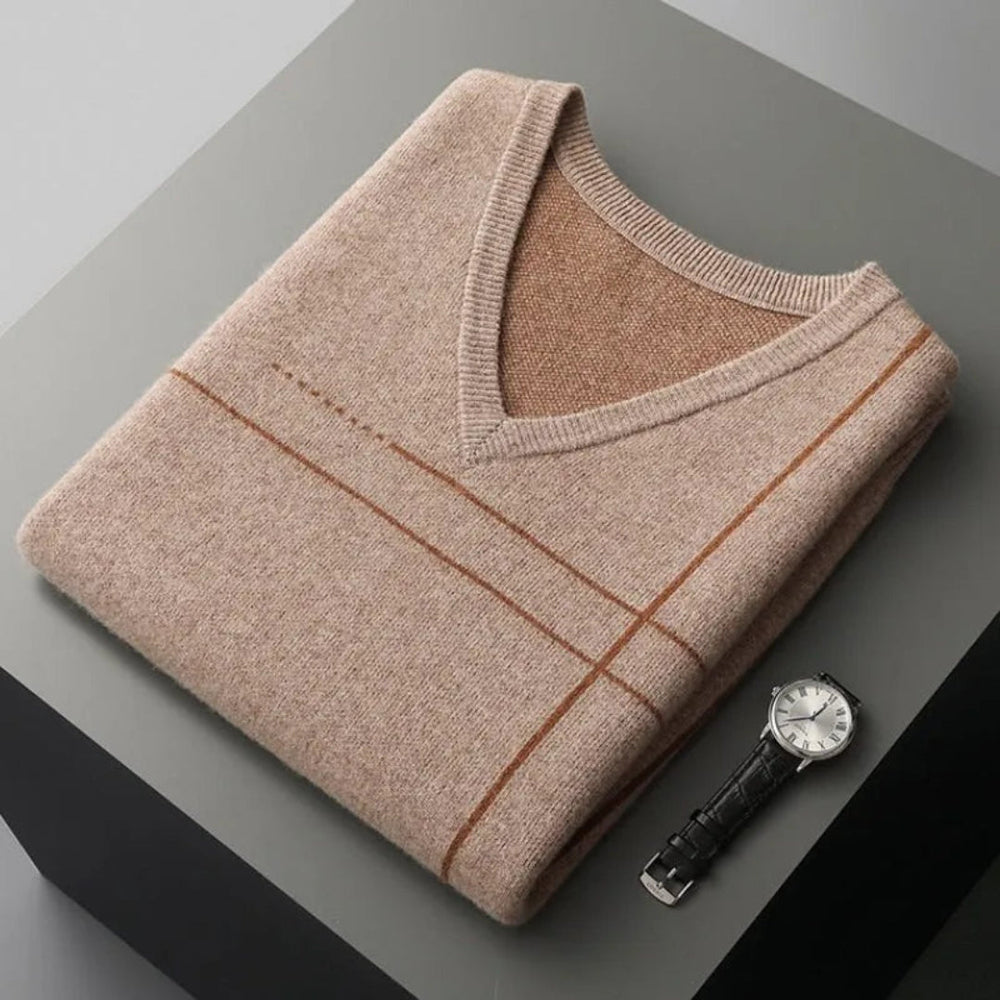 Callum Wool V-Neck Vest Artisio