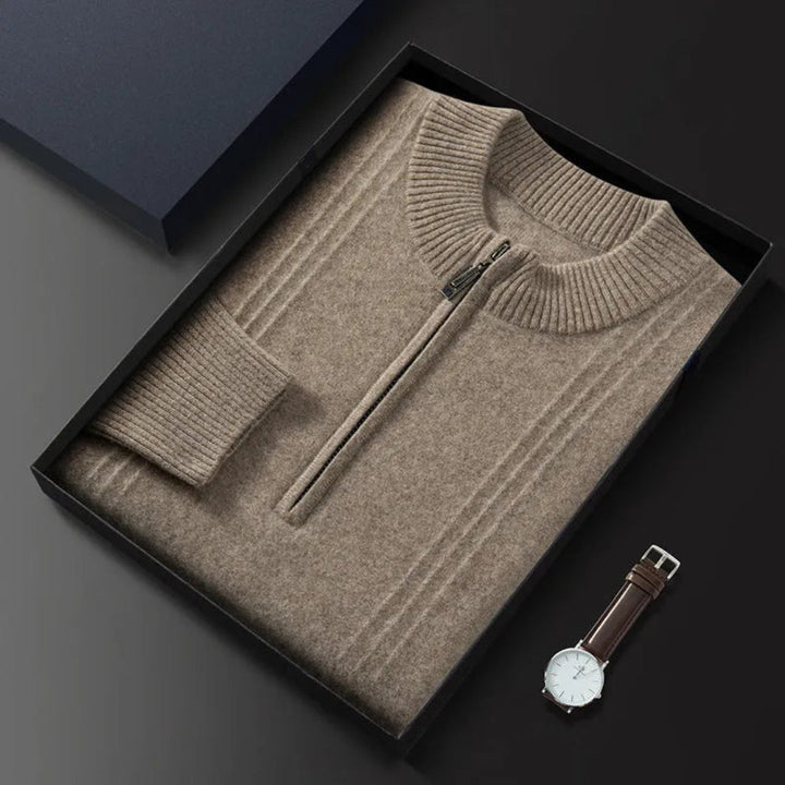 Calvin Classic Half-Zip Wool Sweater Artisio